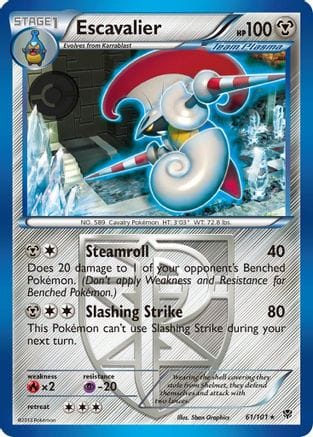 'Pokemon - 'Escavalier (Team Plasma) 061  - Reverse Holofoil Plasma Blast - Rare