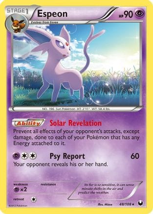 'Pokemon - 'Espeon 048/108  Dark Explorers - Rare
