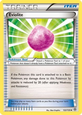 'Pokemon - 'Eviolite 122  - Reverse Holofoil Plasma Storm - Uncommon