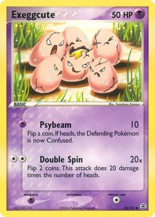 'Pokemon - 'Exeggcute 033  FireRed & LeafGreen - Uncommon