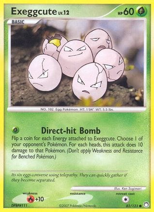 'Pokemon - 'Exeggcute 082  - Reverse Holofoil Mysterious Treasures - Common
