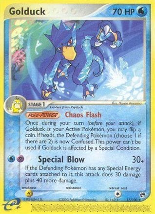 'Pokemon - 'Golduck 017  - Reverse Holofoil Sandstorm - Rare