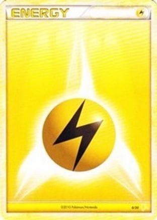 'Pokemon - 'Lightning Energy (#7) 007  HGSS Trainer Kit Gyarados & Raichu - Common