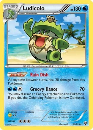 'Pokemon - 'Ludicolo 031  Plasma Storm - Rare