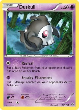 'Pokemon - 'Duskull 038  XY  Flashfire - Common