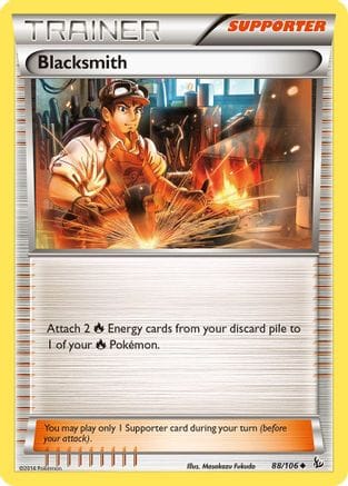 'Pokemon - 'Blacksmith 088/106  XY  Flashfire - Uncommon