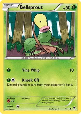 'Pokemon - 'Bellsprout 001  XY  Furious Fists - Common