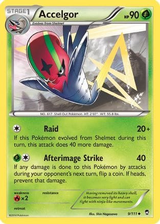 'Pokemon - 'Accelgor 009  XY  Furious Fists - Uncommon