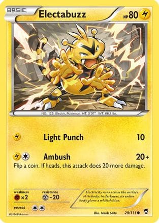 'Pokemon - 'Electabuzz 029  XY  Furious Fists - Common