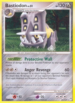 'Pokemon - 'Bastiodon 021  Mysterious Treasures - Rare