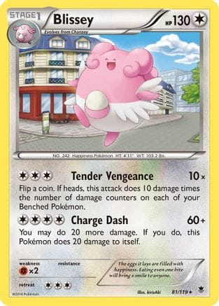 'Pokemon - 'Blissey 081  XY  Phantom Forces - Rare