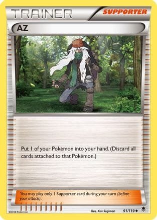 'Pokemon - 'AZ 091/119  - Reverse Holofoil XY  Phantom Forces - Uncommon