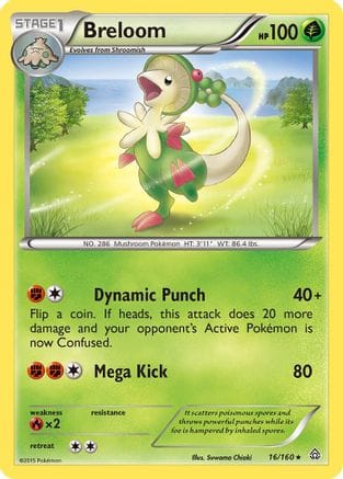 'Pokemon - 'Breloom 016/160  XY  Primal Clash - Rare