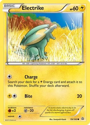 'Pokemon - 'Electrike 059  XY  Primal Clash - Common