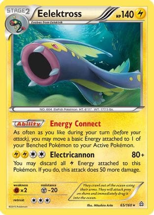 'Pokemon - 'Eelektross 065  - Holofoil XY  Primal Clash - Holo Rare