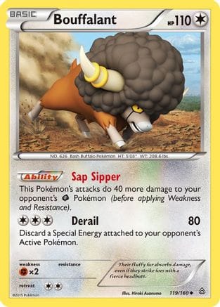 'Pokemon - 'Bouffalant 119  XY  Primal Clash - Uncommon