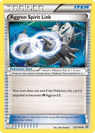 'Pokemon - 'Aggron Spirit Link 123  XY  Primal Clash - Uncommon
