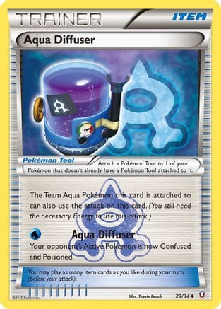 'Pokemon - 'Aqua Diffuser 023/34  - Reverse Holofoil Double Crisis - Uncommon