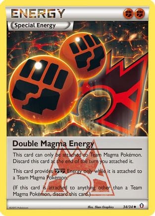 'Pokemon - 'Double Magma Energy 034/34  Double Crisis - Uncommon