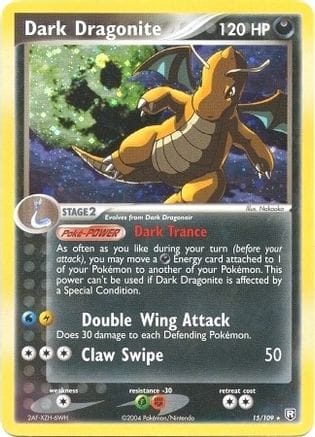 'Pokemon - 'Dark Dragonite 015/109  - Holofoil Deck Exclusives - Holo Rare
