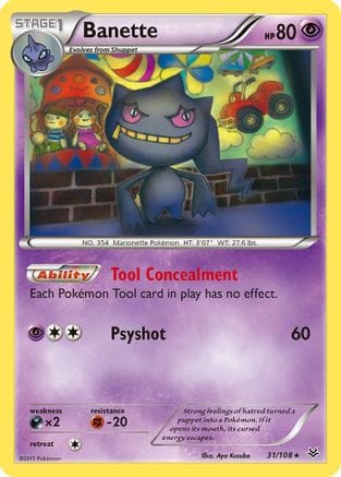 'Pokemon - 'Banette (31) 031/108  XY  Roaring Skies - Rare
