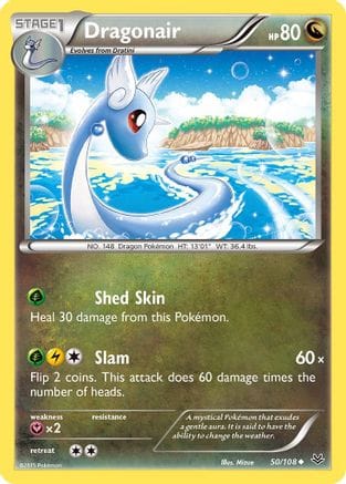 'Pokemon - 'Dragonair 050/108  XY  Roaring Skies - Uncommon