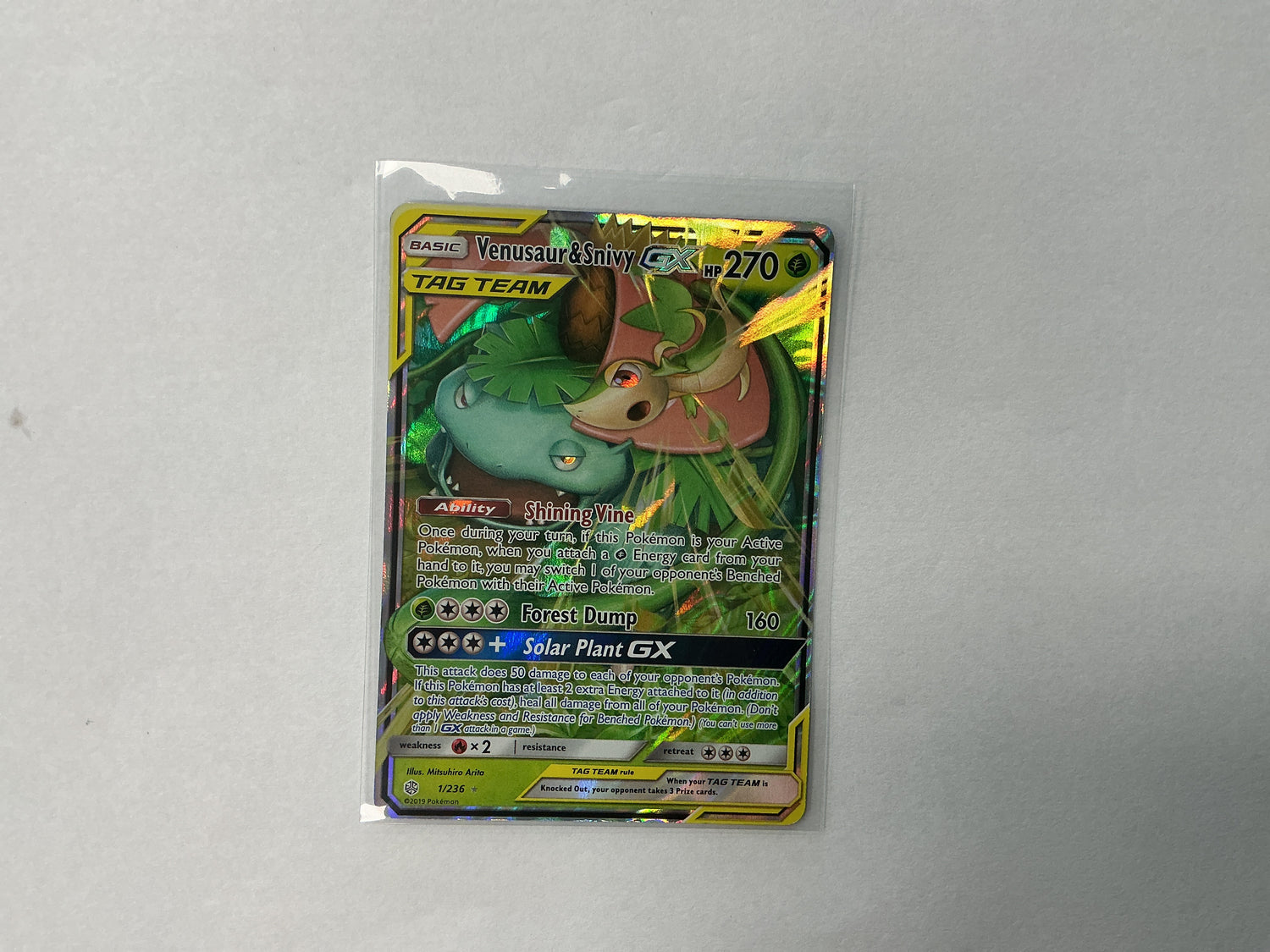 Pokemon Tag Team Venusaur & Snivy GX 1/236