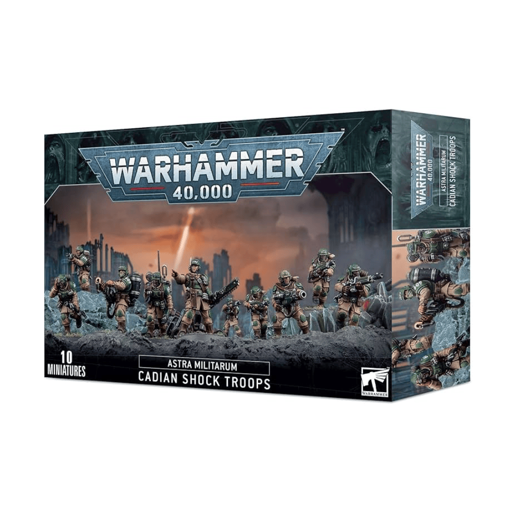 Warhammer 40,000 Astra Militarum "Cadian Shock Troops" Miniatures Set