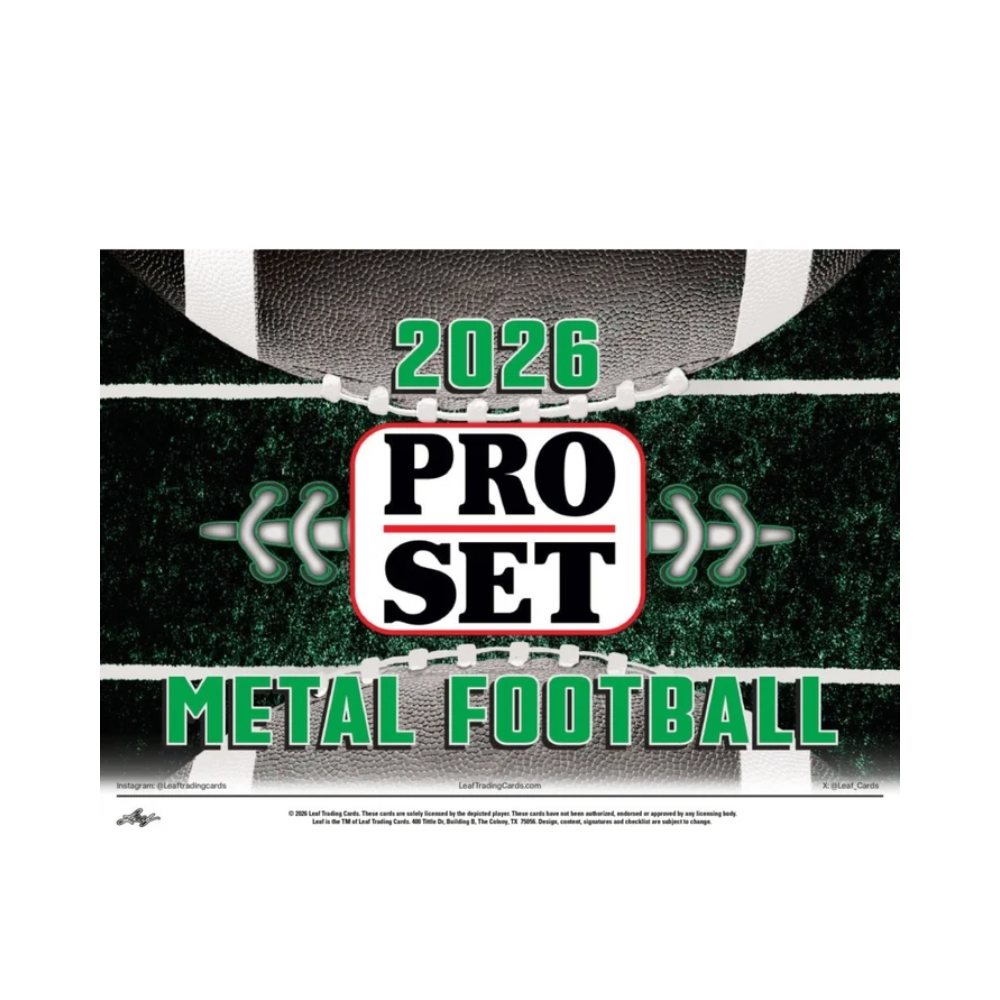 2026 Pro Set Metal Football Jumbo Box