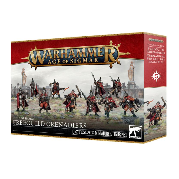 Warhammer Age of Sigmar - Cities of Sigmar: Freeguild Grenadiers Miniatures Set