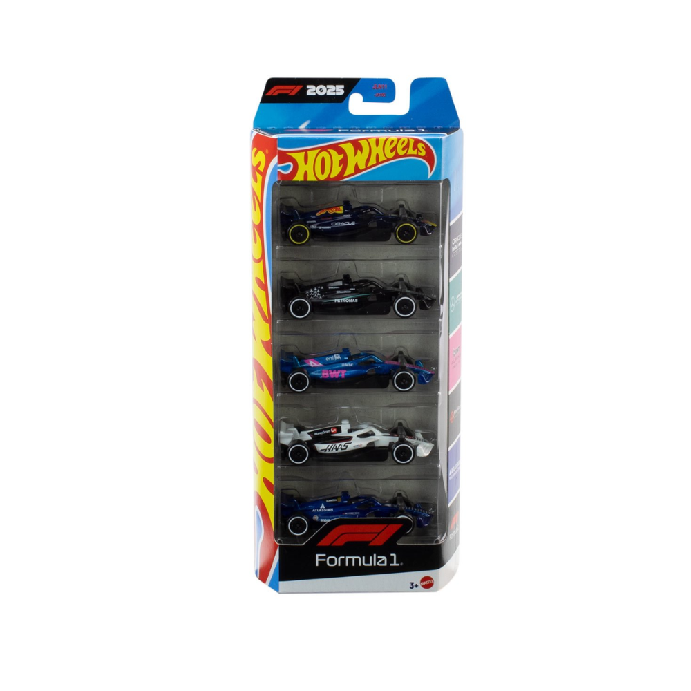 Hot Wheels Formula 1 Vehicle 5-Pack