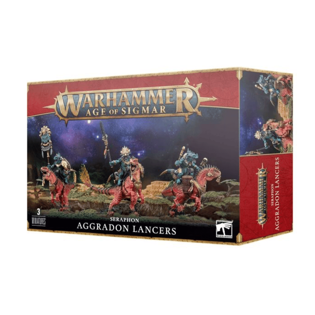 Warhammer Age of Sigmar Seraphon "Aggradon Lancers" Miniatures Set