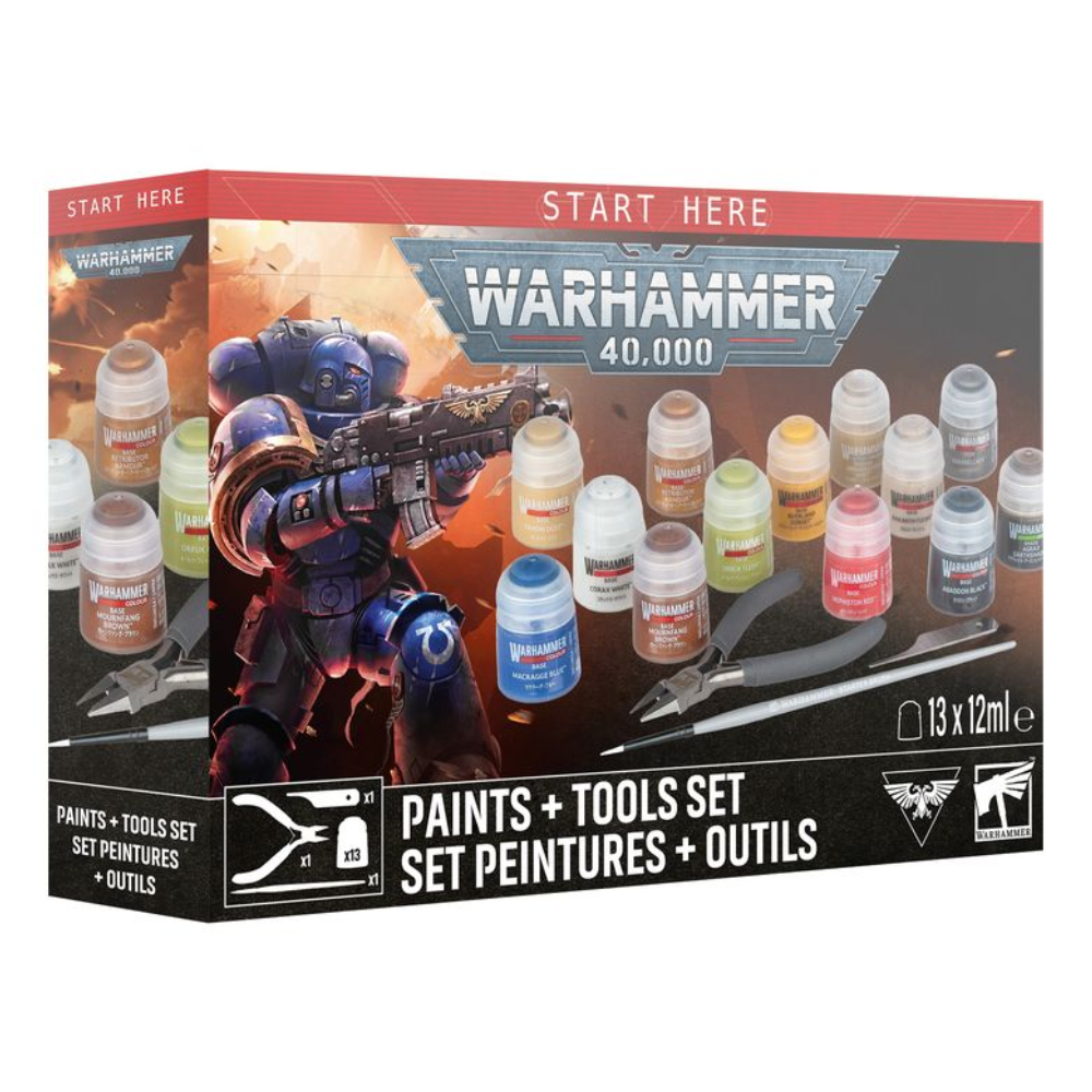 Warhammer 40,000: Paint + Tools set