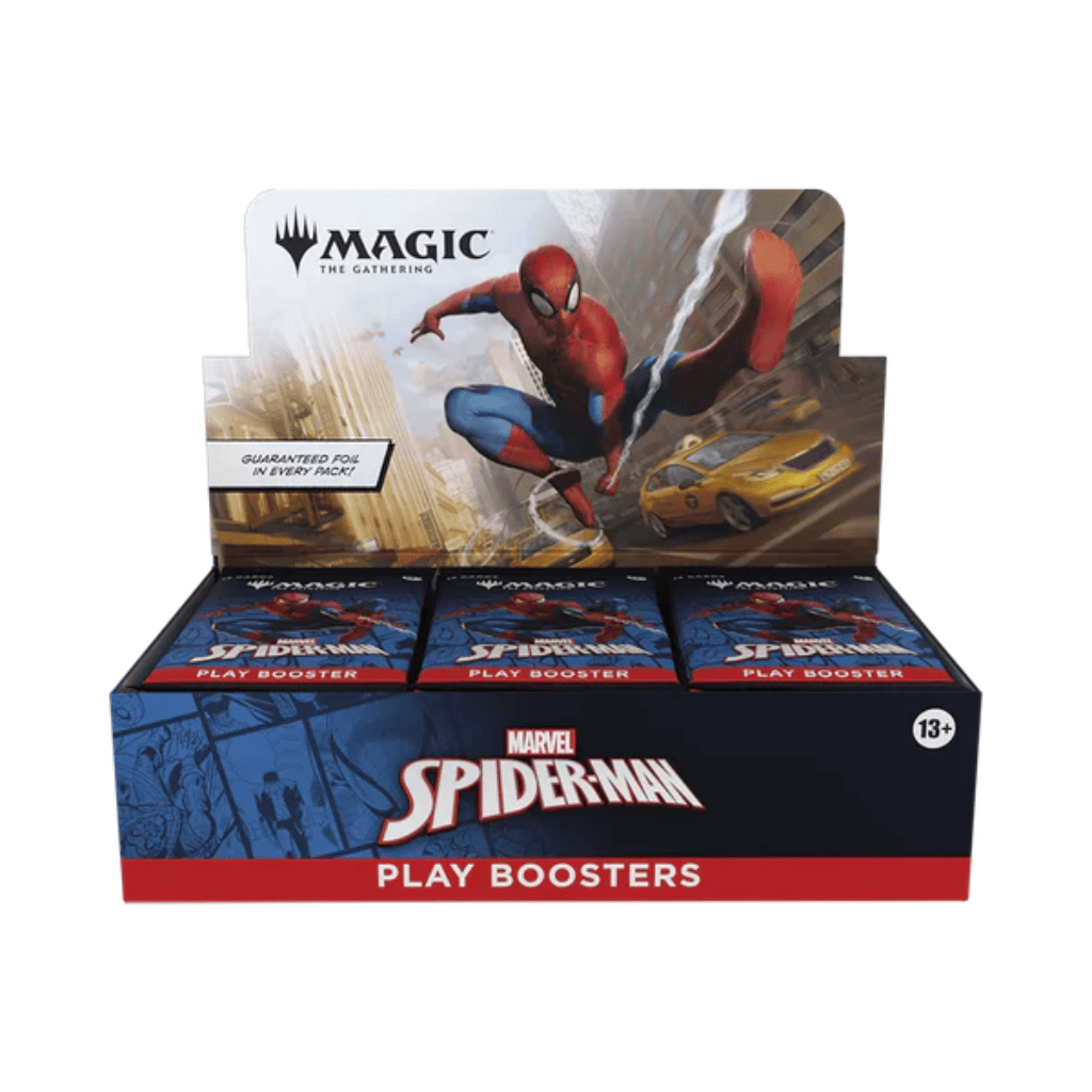 Magic: The Gathering - Universes Beyond: Spider-Man Play Booster display