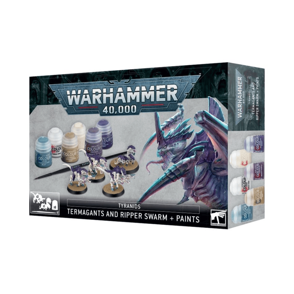 Warhammer 40,000 Tyranids "Termagants & Ripper swarm + paint" Miniatures set