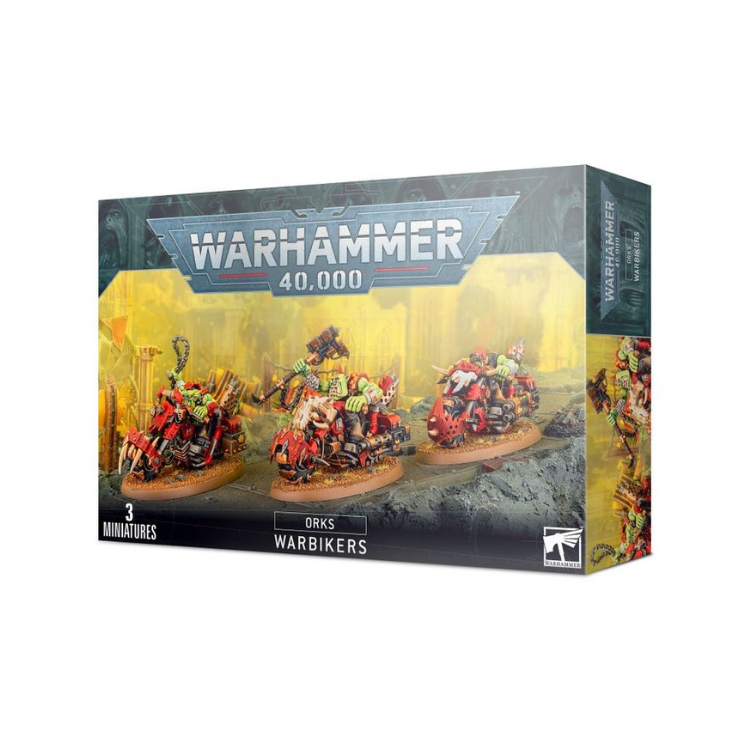 Warhammer 40,000 Orks "Warbikers" Miniatures Set
