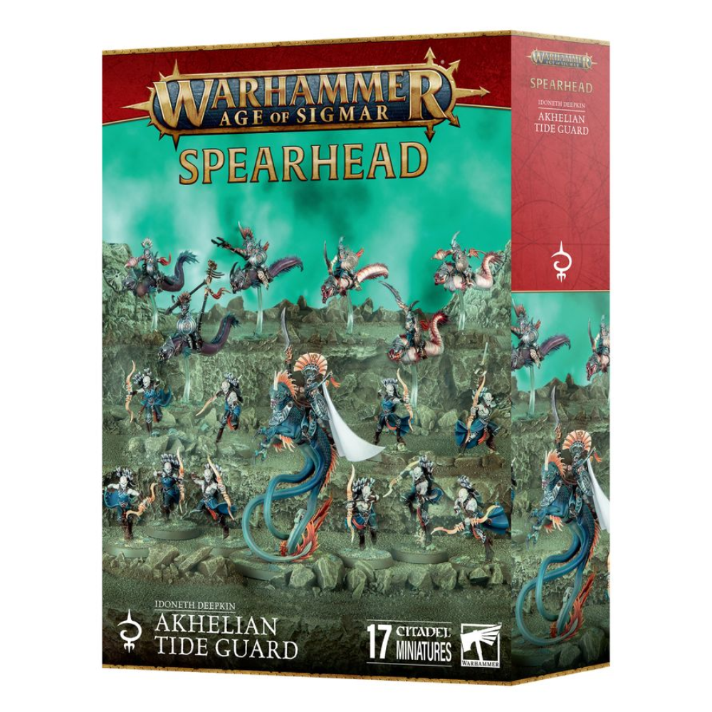 Warhammer Age of Sigmar: Spearhead - Idoneth Deepkin "Akhelian Tide Guard" Miniatures Set
